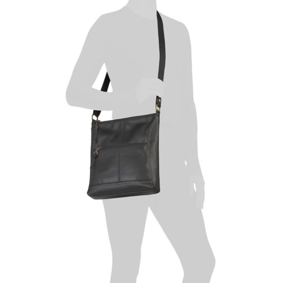 THE SAK Black Leather Iris Crossbody Bag - Picture 2 of 2